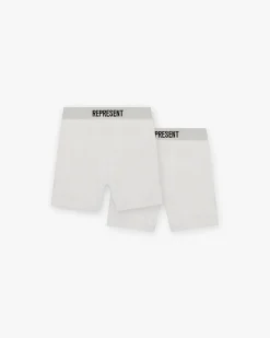 Represent Boxers 2 Pack - Flat White> Underwear