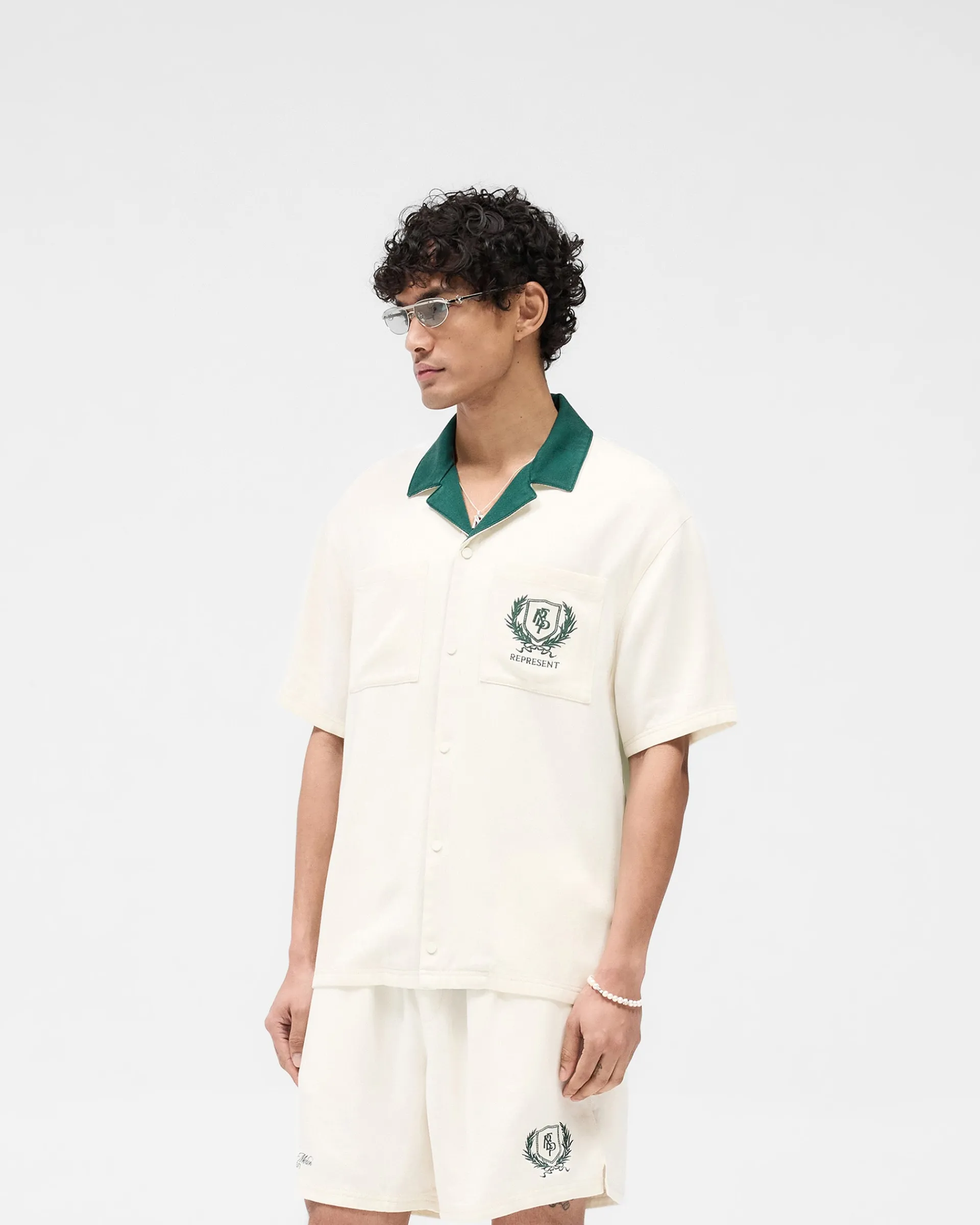 Represent Crest Shirt - Antique White> Shirts