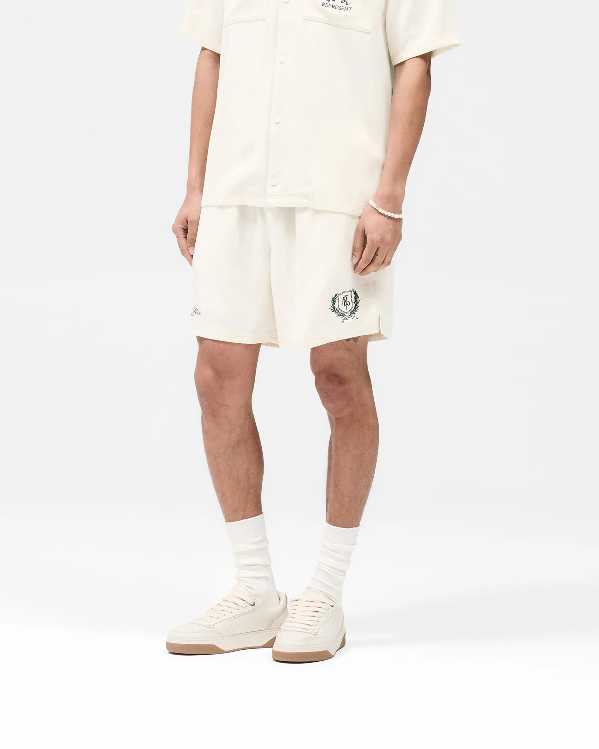 Represent Crest Short - Antique White> Shorts