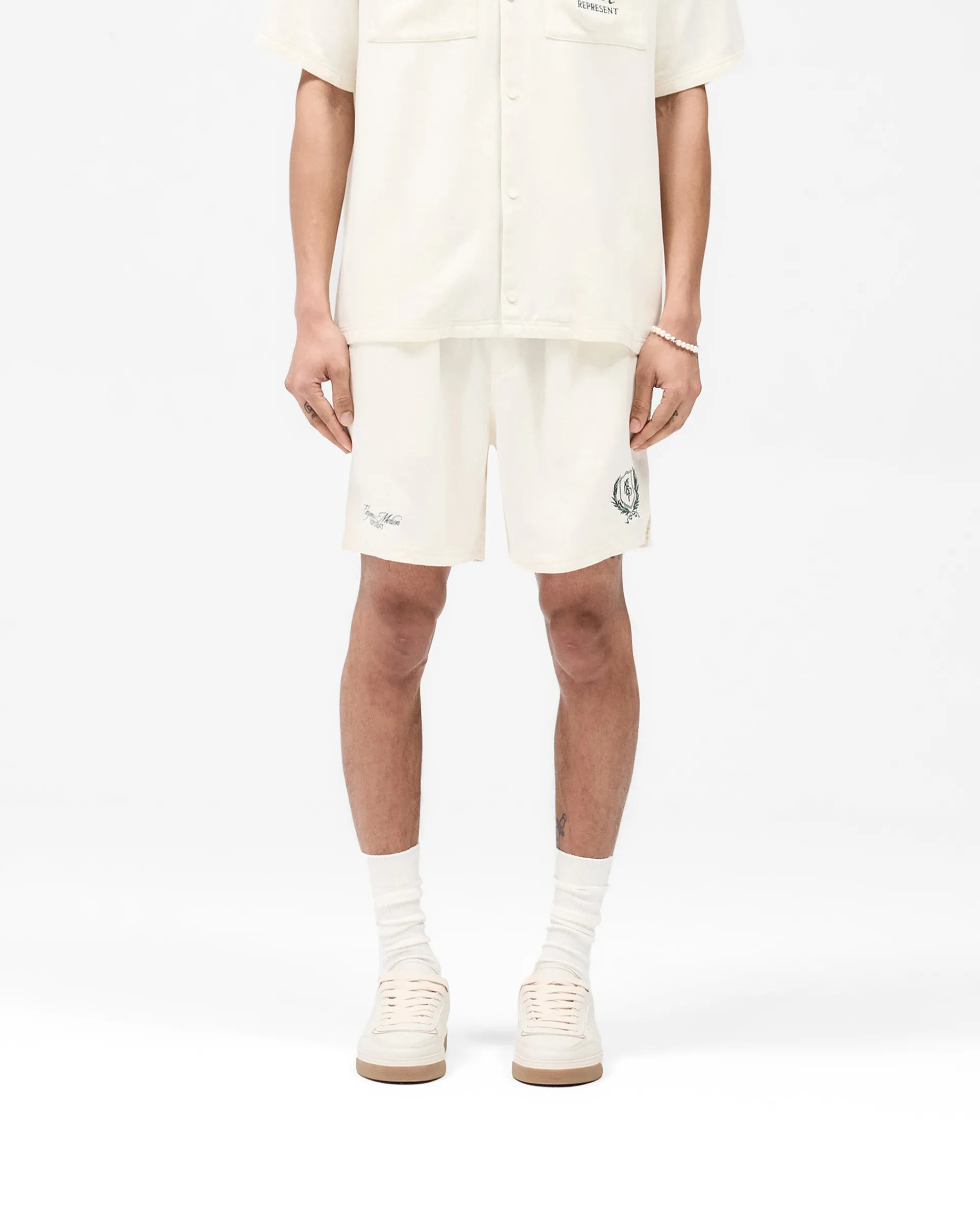 Represent Crest Short - Antique White> Shorts