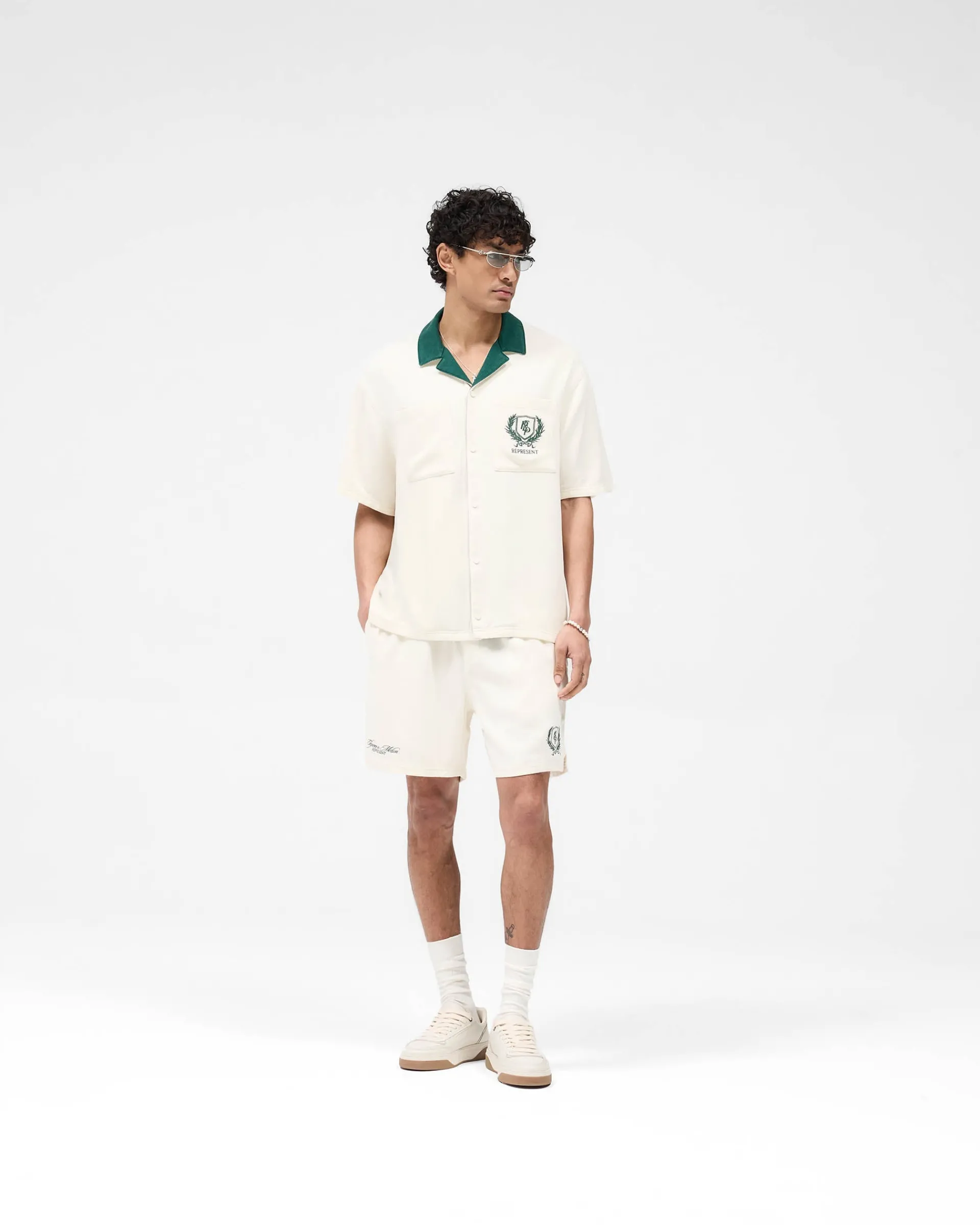 Represent Crest Short - Antique White> Shorts