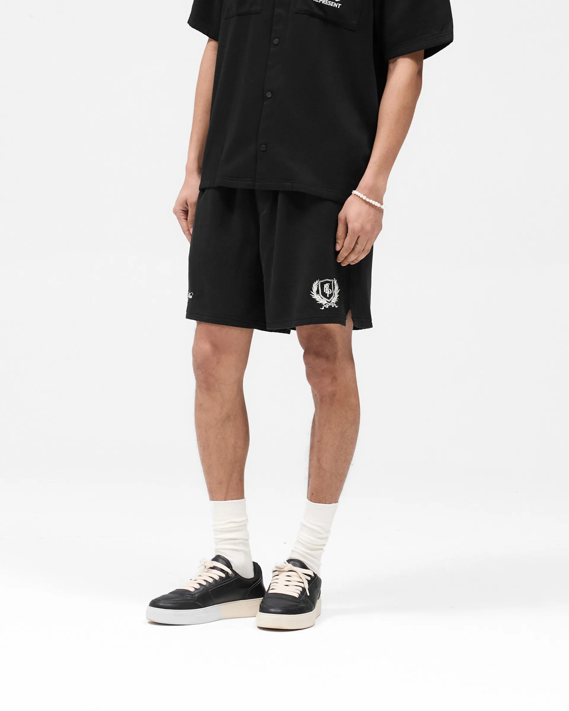 Represent Crest Short - Jet Black> Shorts
