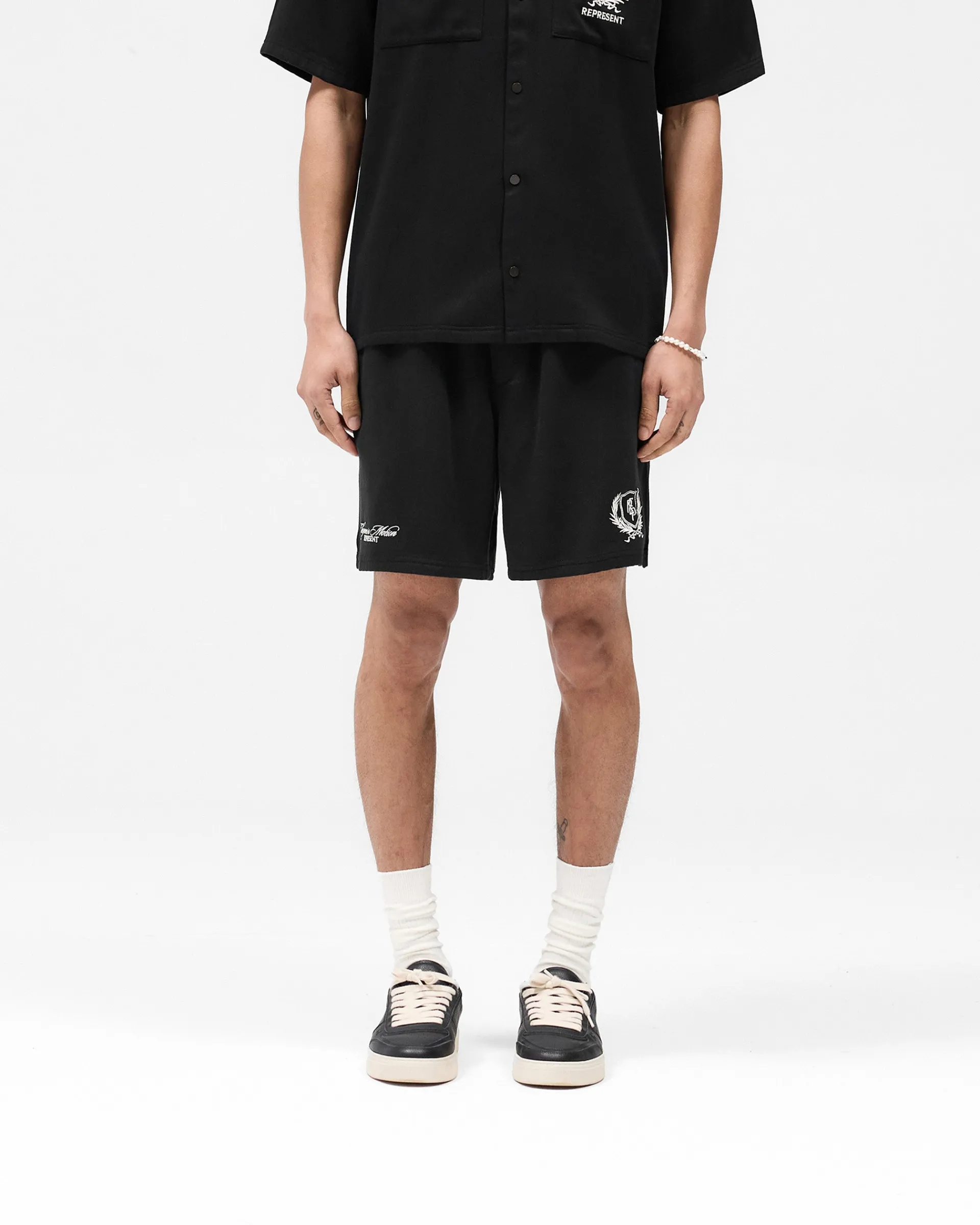 Represent Crest Short - Jet Black> Shorts