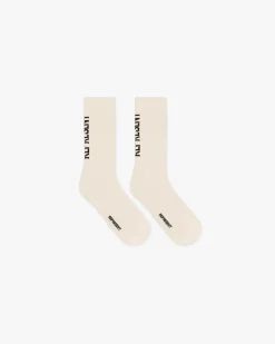Represent Logo Socks - Antique White> Socks
