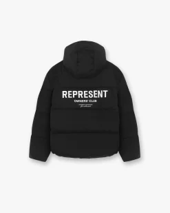 Represent Owners Club Hooded Puffer Jacket -> Puffer Jackets | Outerwear