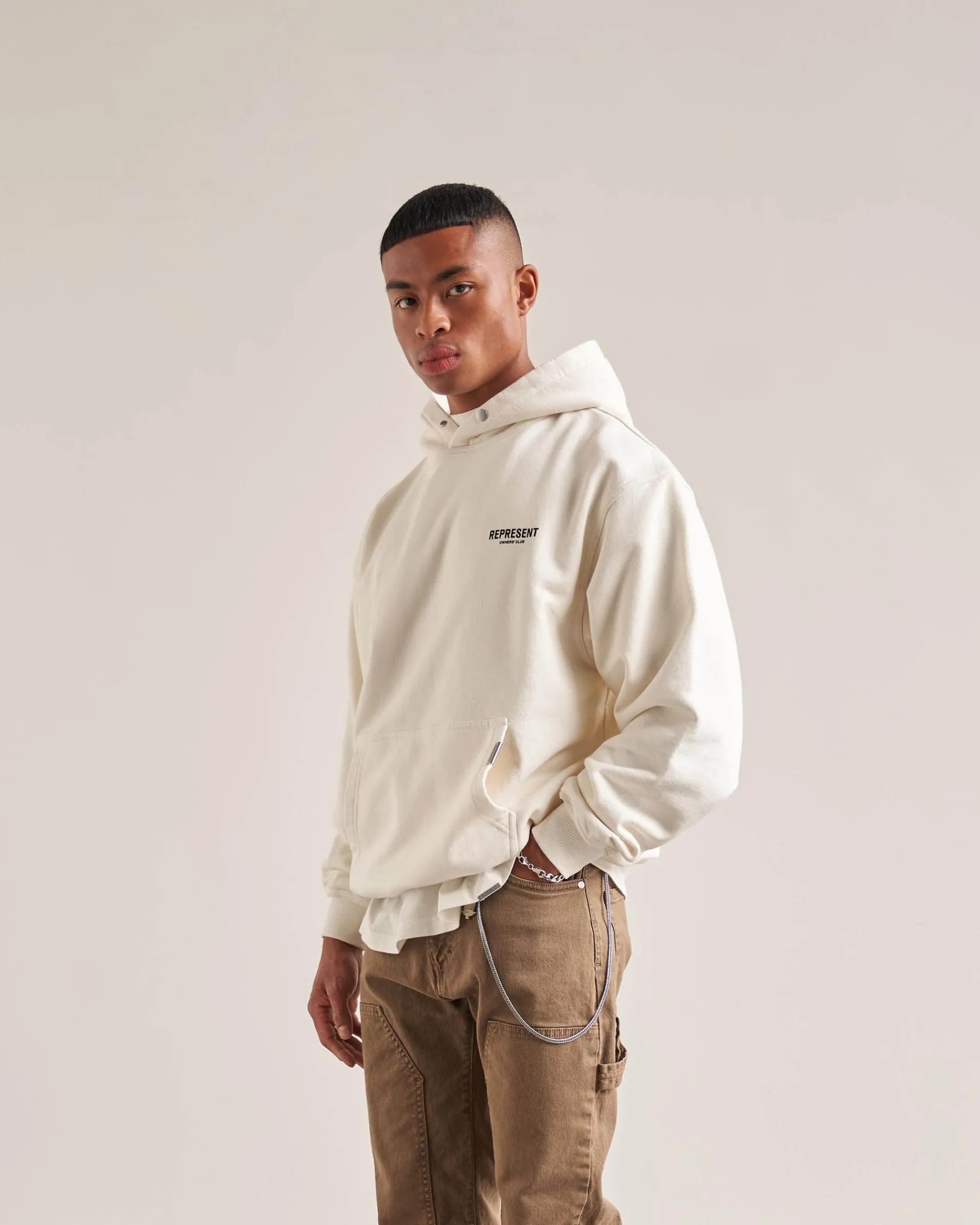 Represent Owners Club Hoodie - Flat White> Hoodies