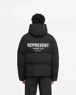 Represent Owners Club Hooded Puffer Jacket -><noscript><img width=