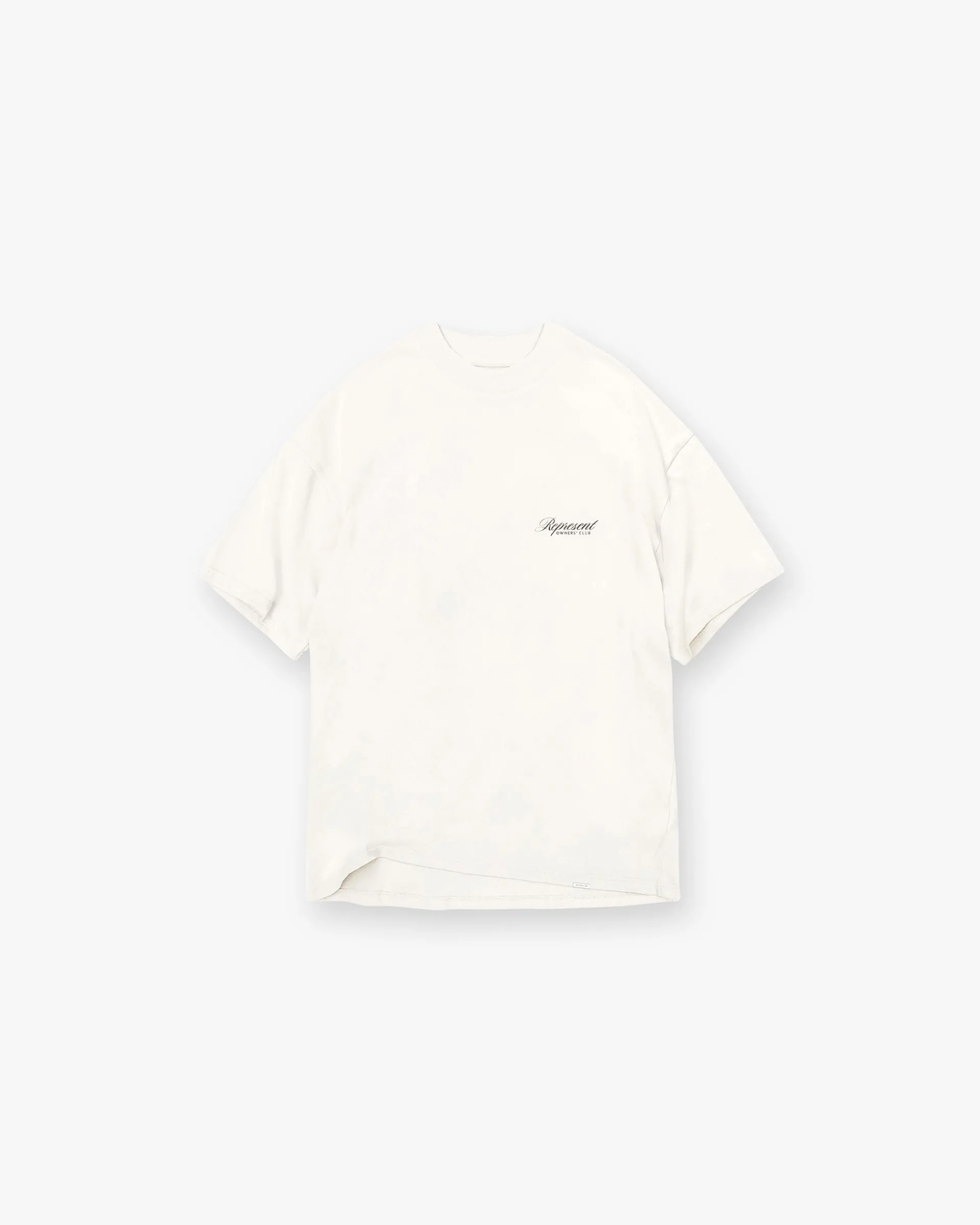 Represent Owners Club Script T-Shirt - Flat White> T-Shirts