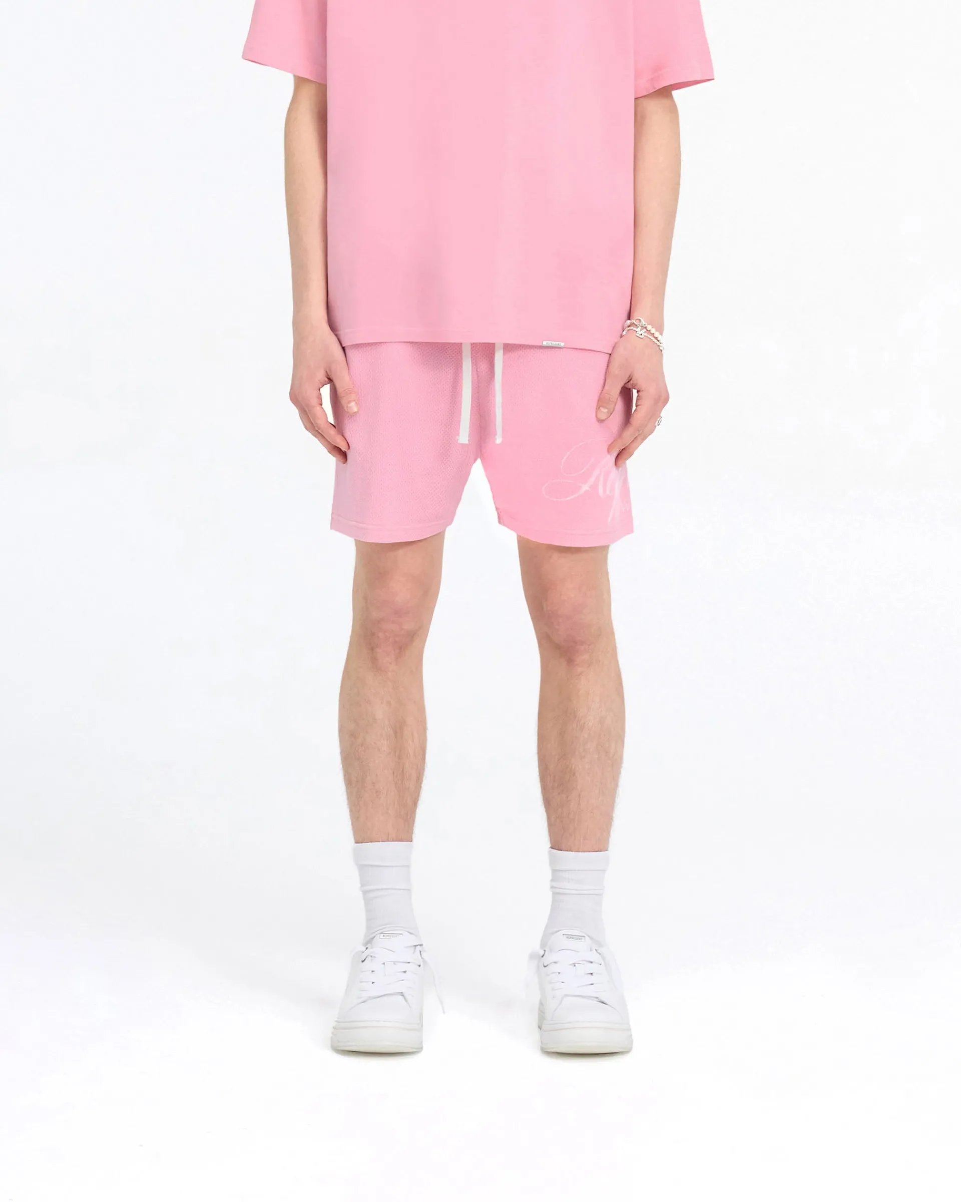 Represent Owners Club Script Mesh Shorts -> Shorts