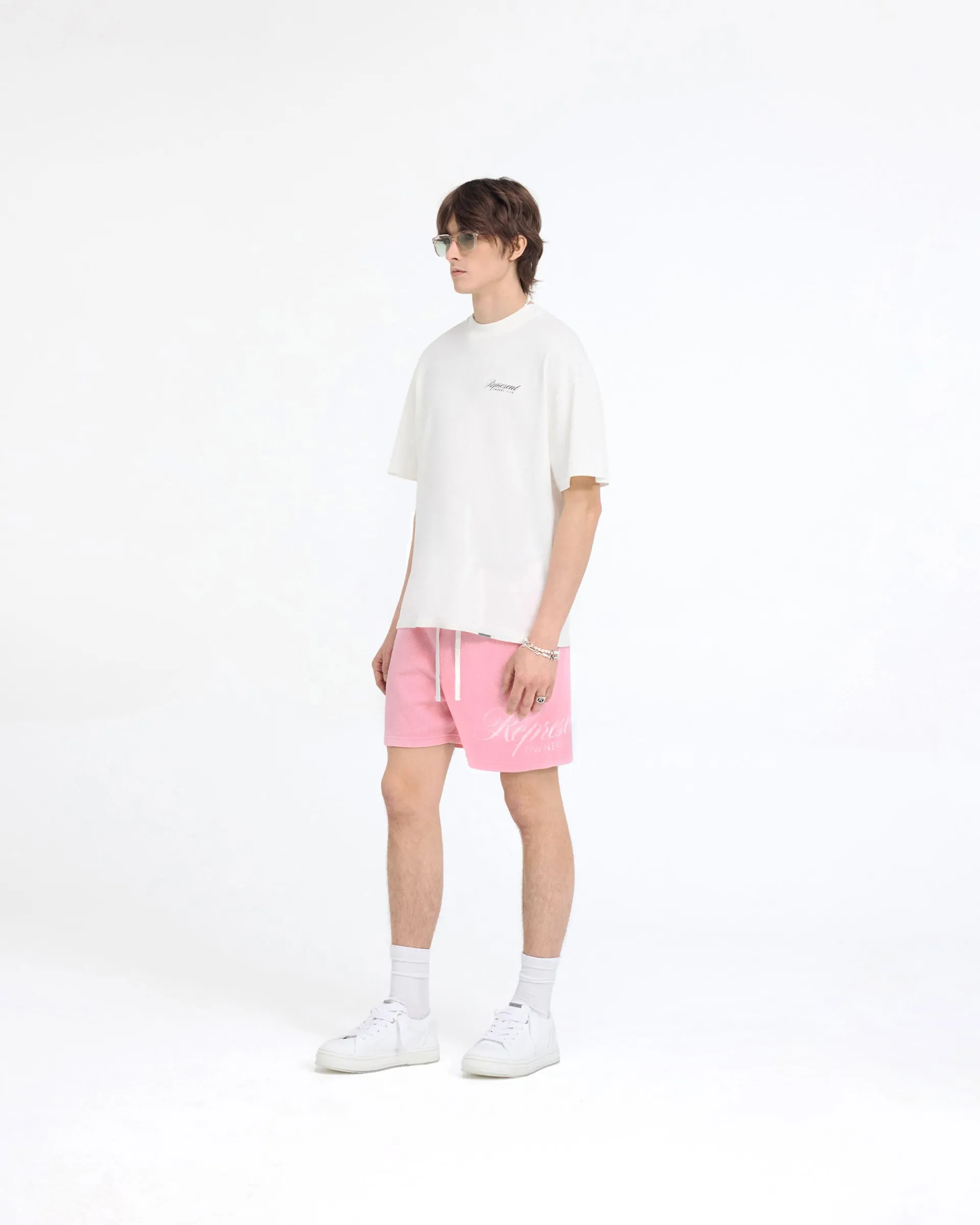 Represent Owners Club Script T-Shirt - Flat White> T-Shirts
