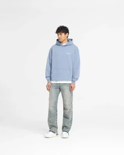 Represent Owners Club Script Hoodie - Dusty Blue><noscript><img width=