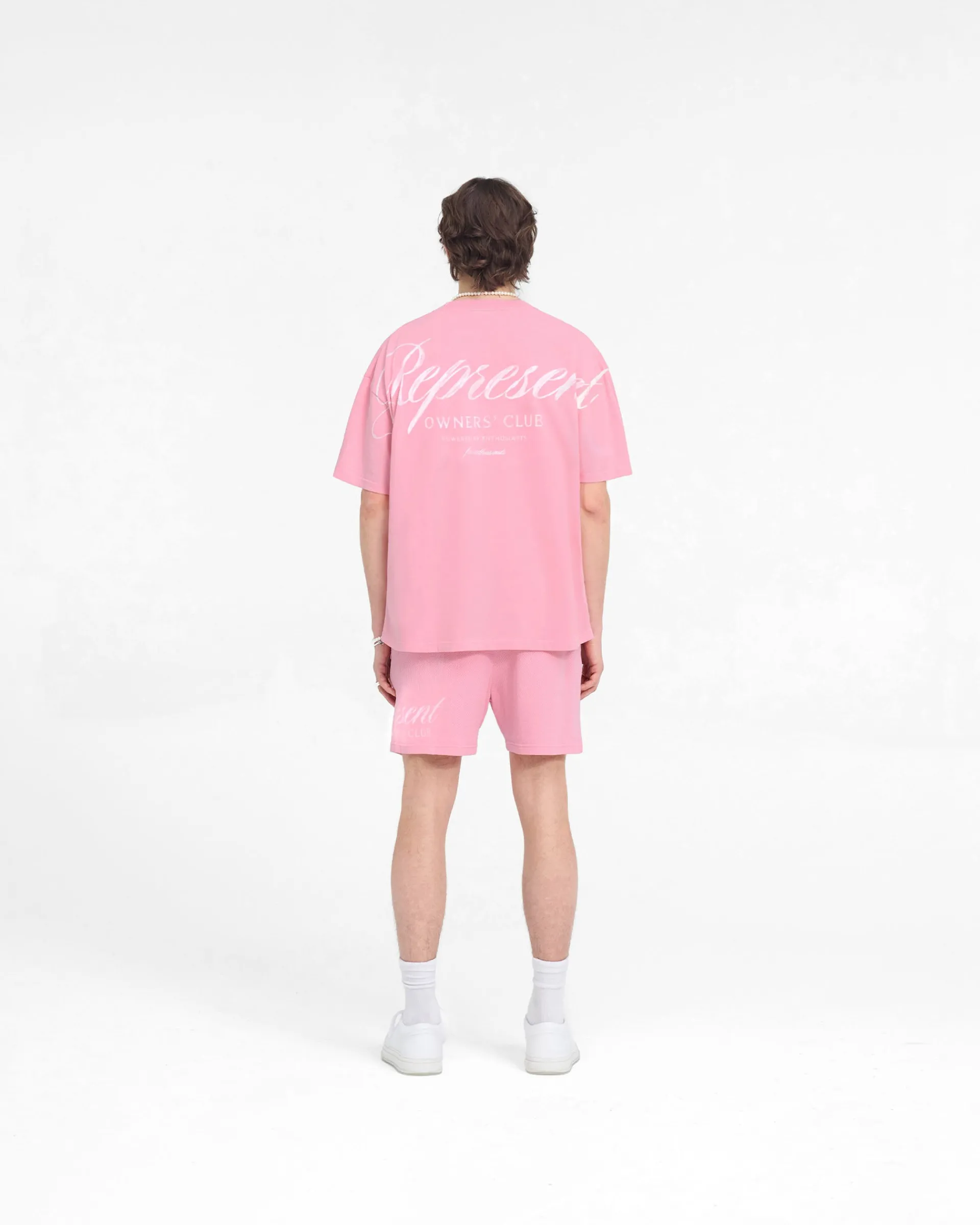 Represent Owners Club Script Mesh Shorts -> Shorts