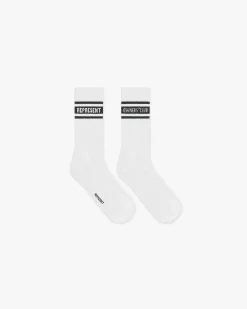 Represent Owners Club Socks - Flat White Black> Socks