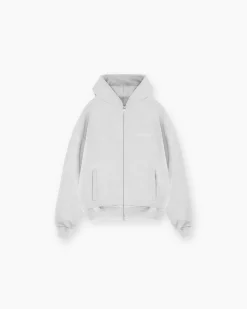 Represent Owners Club Stamp Zip Up Hoodie - Ash Grey> Hoodies