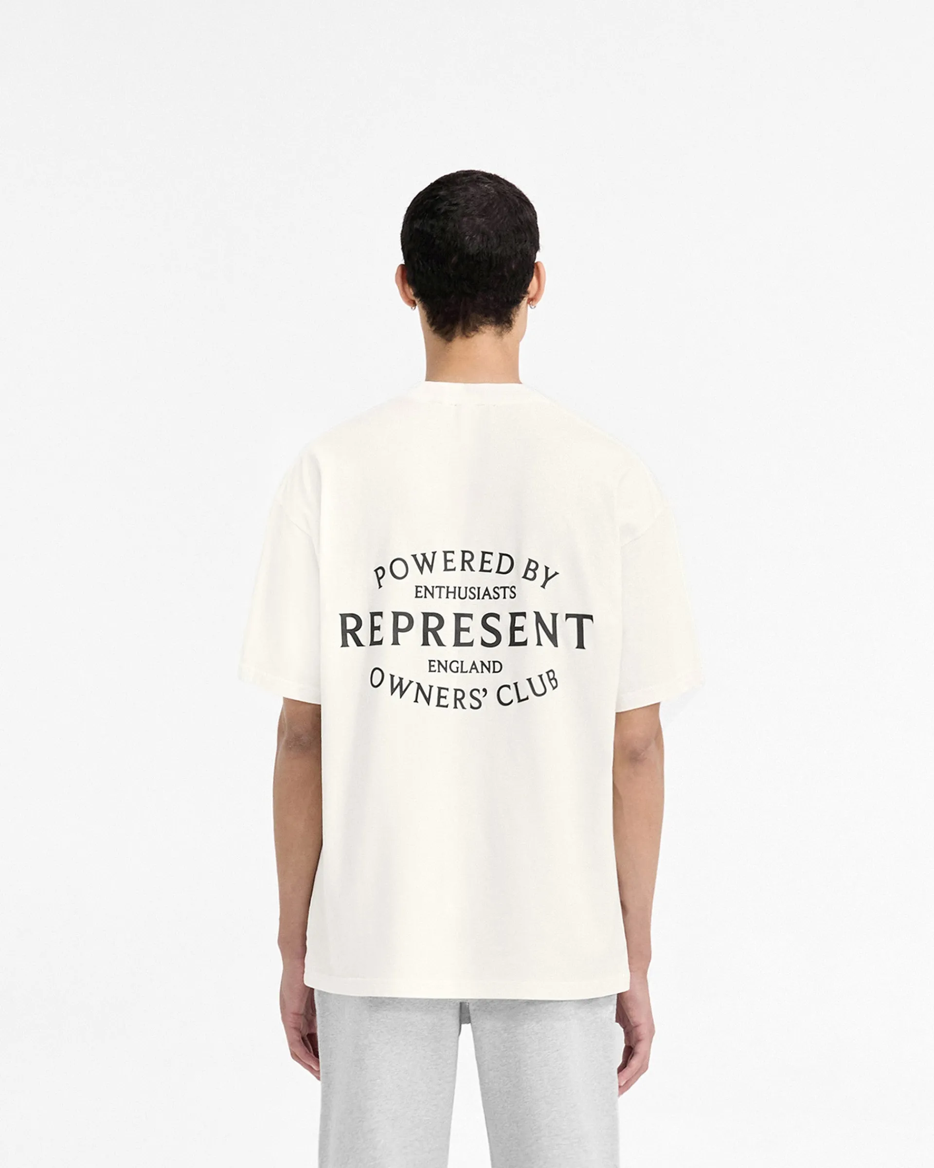 Represent Owners Club Stamp T-Shirt - Flat White> T-Shirts