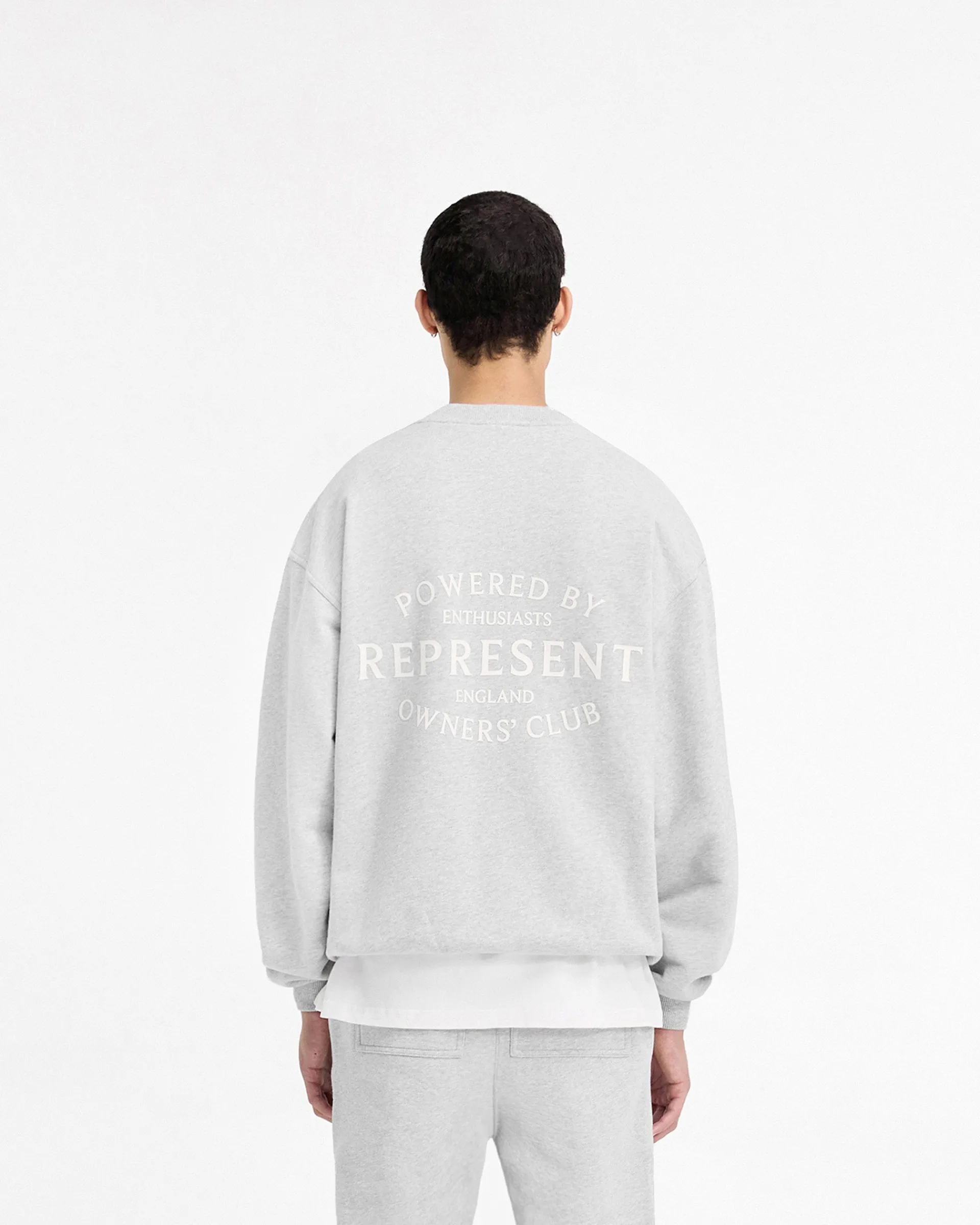 Represent Owners Club Stamp Sweater - Ash Grey> Sweaters