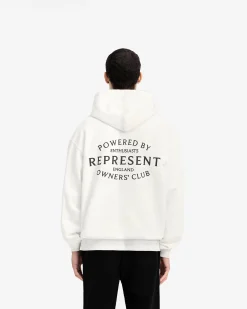 Represent Owners Club Stamp Hoodie - Flat White><noscript><img width=