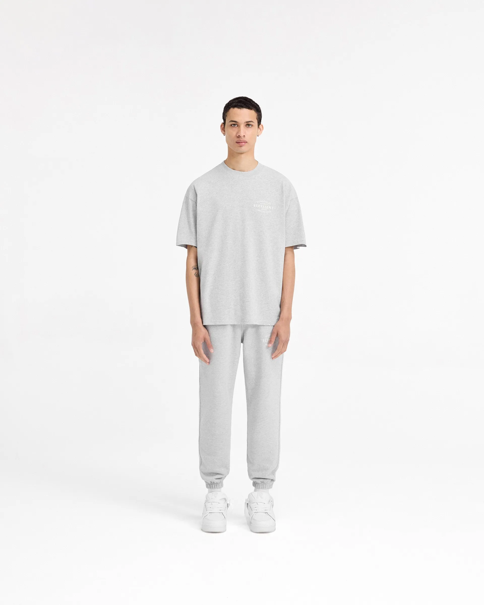 Represent Owners Club Stamp T-Shirt - Ash Grey> T-Shirts