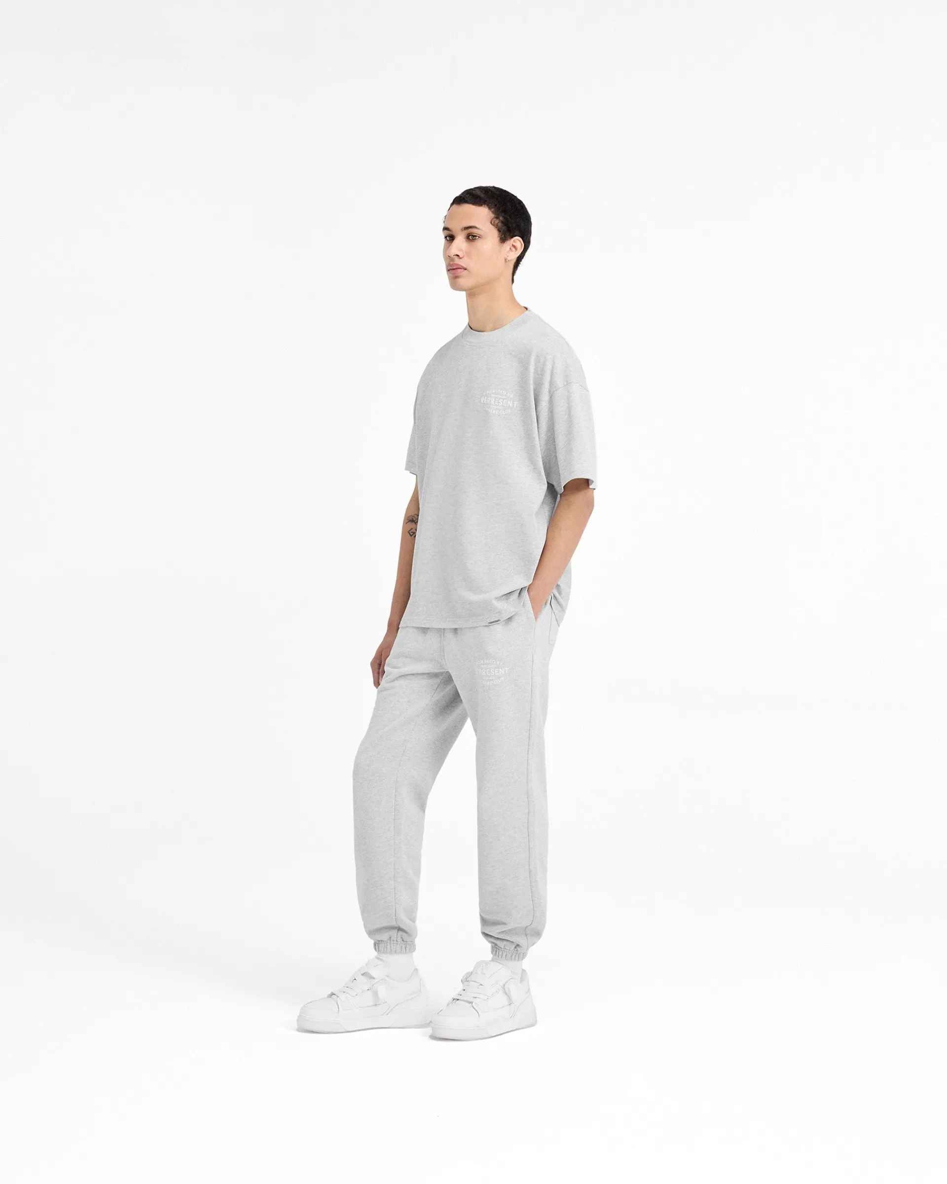 Represent Owners Club Stamp T-Shirt - Ash Grey> T-Shirts