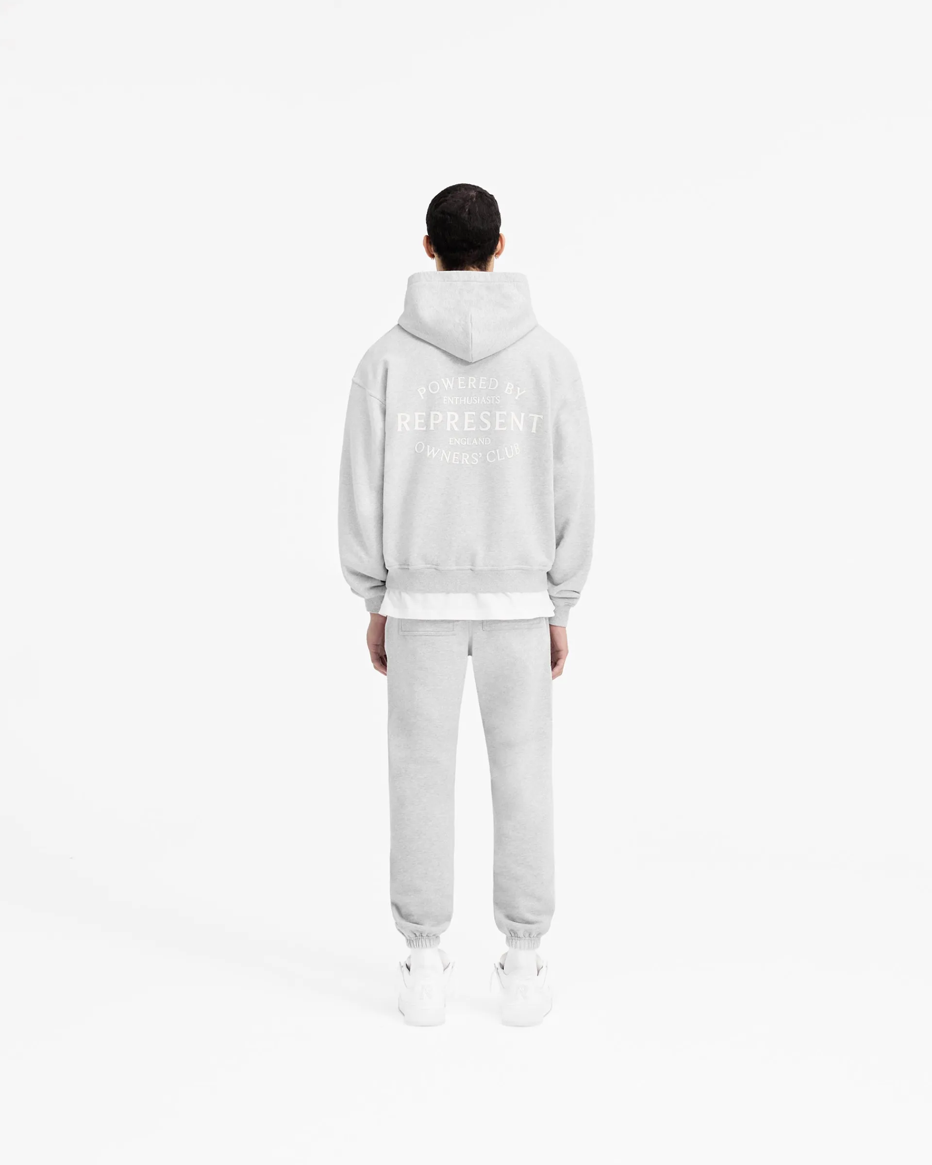 Represent Owners Club Stamp Zip Up Hoodie - Ash Grey> Hoodies