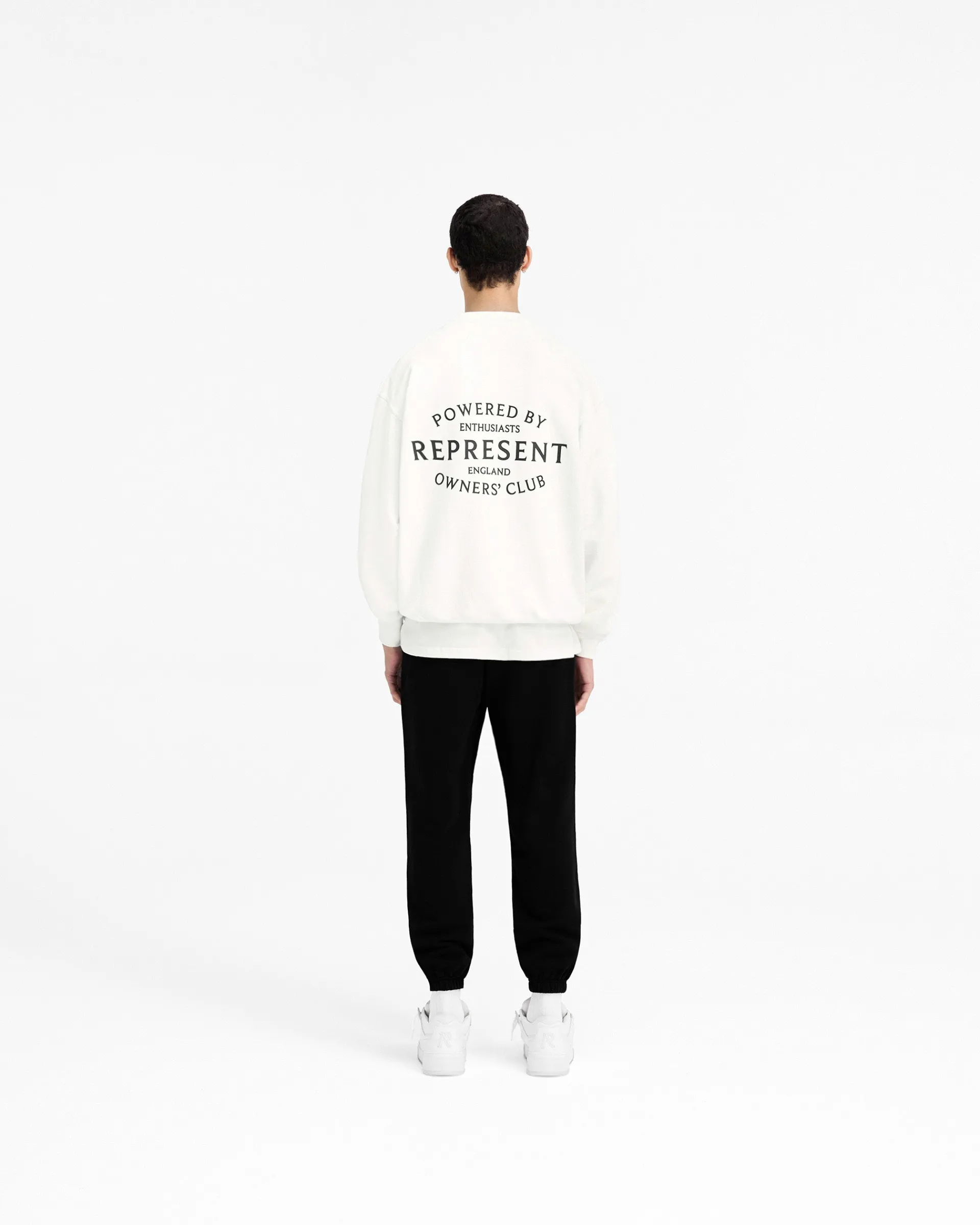 Represent Owners Club Stamp Sweater - Flat White> Sweaters