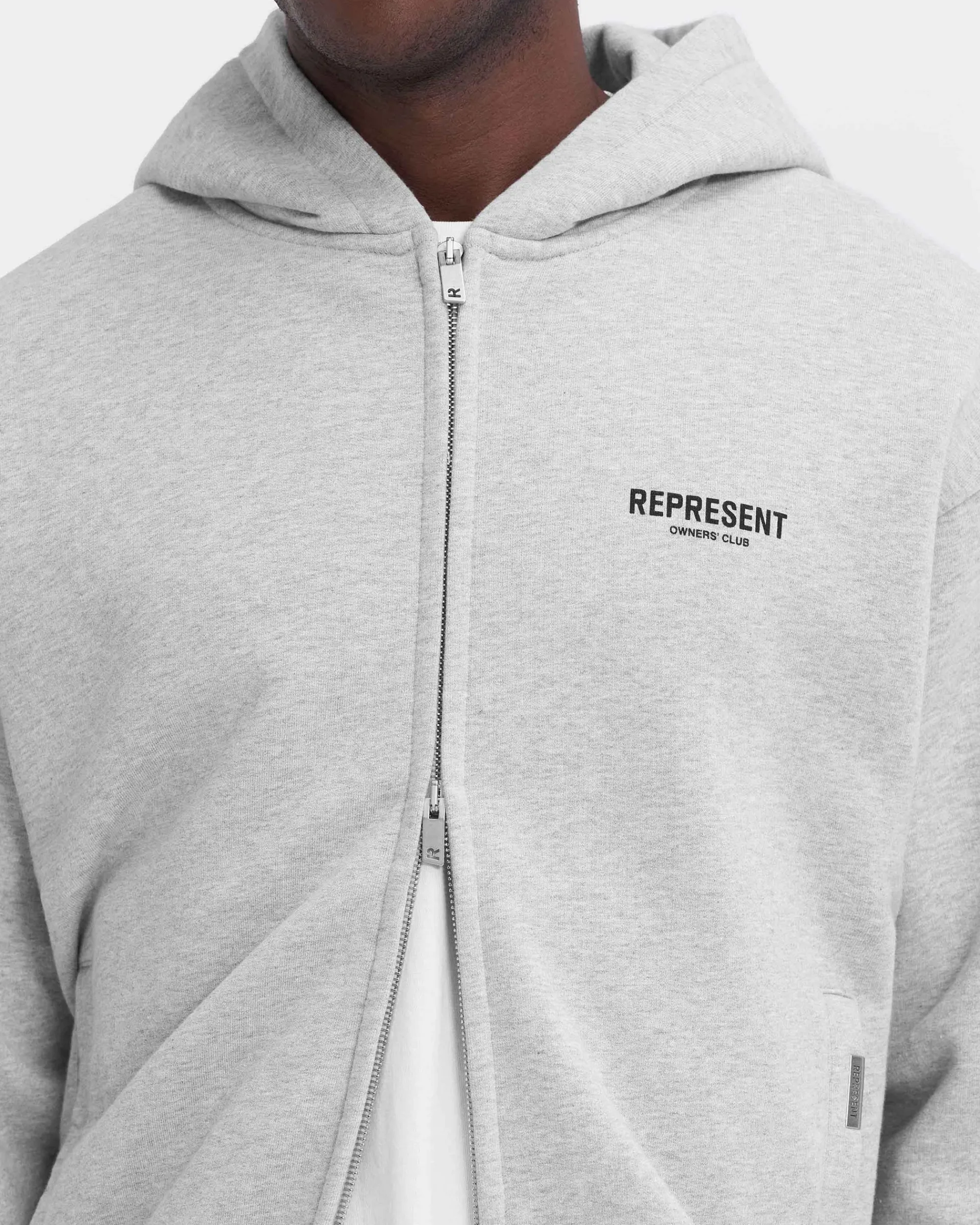Represent Owners Club Zip Hoodie - Ash Grey> Hoodies