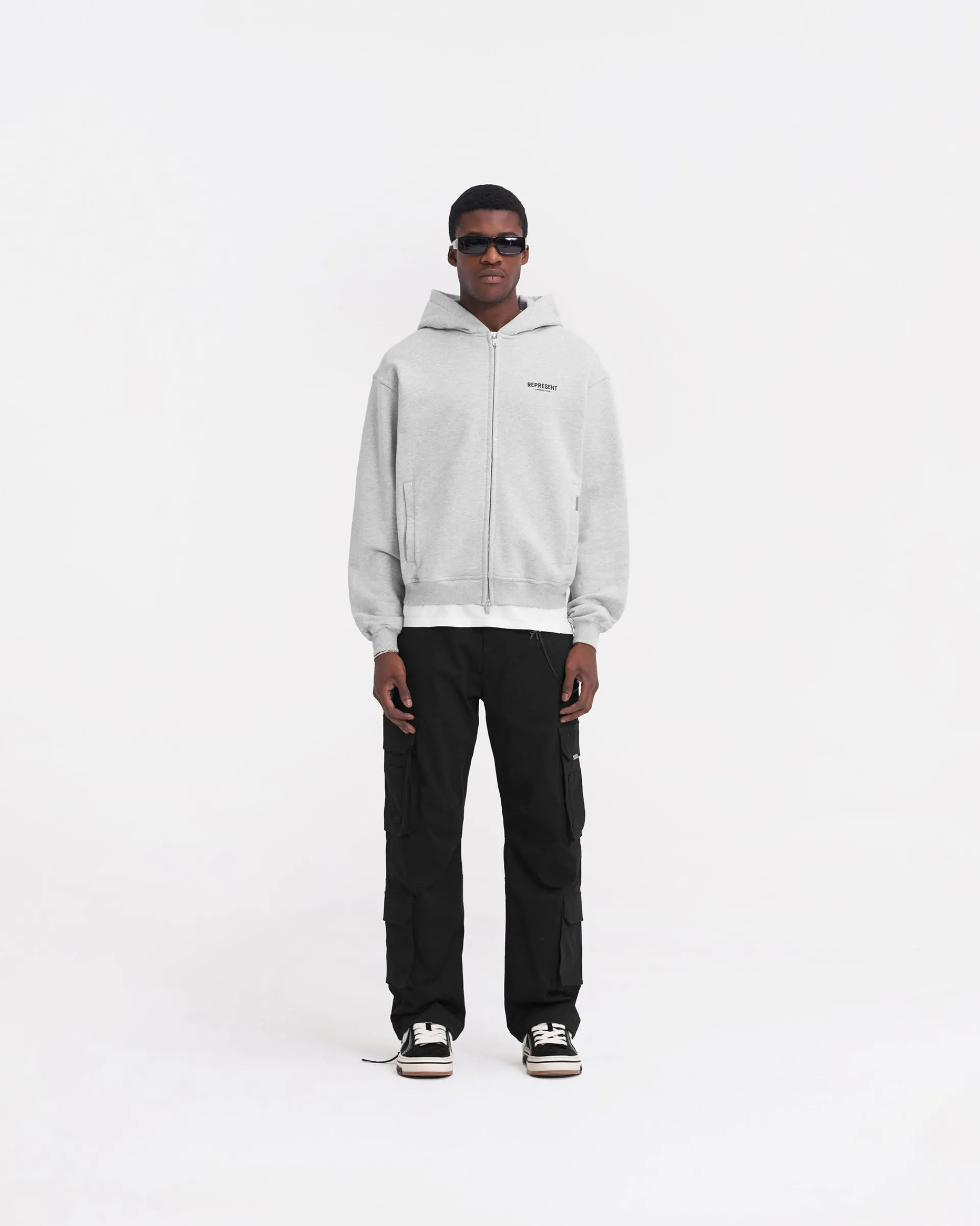 Represent Owners Club Zip Hoodie - Ash Grey> Hoodies