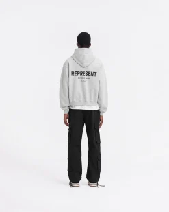 Represent Owners Club Zip Hoodie - Ash Grey><noscript><img width=