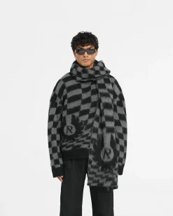 Represent X Belstaff Checkerboard Knit Sweater -><noscript><img width=
