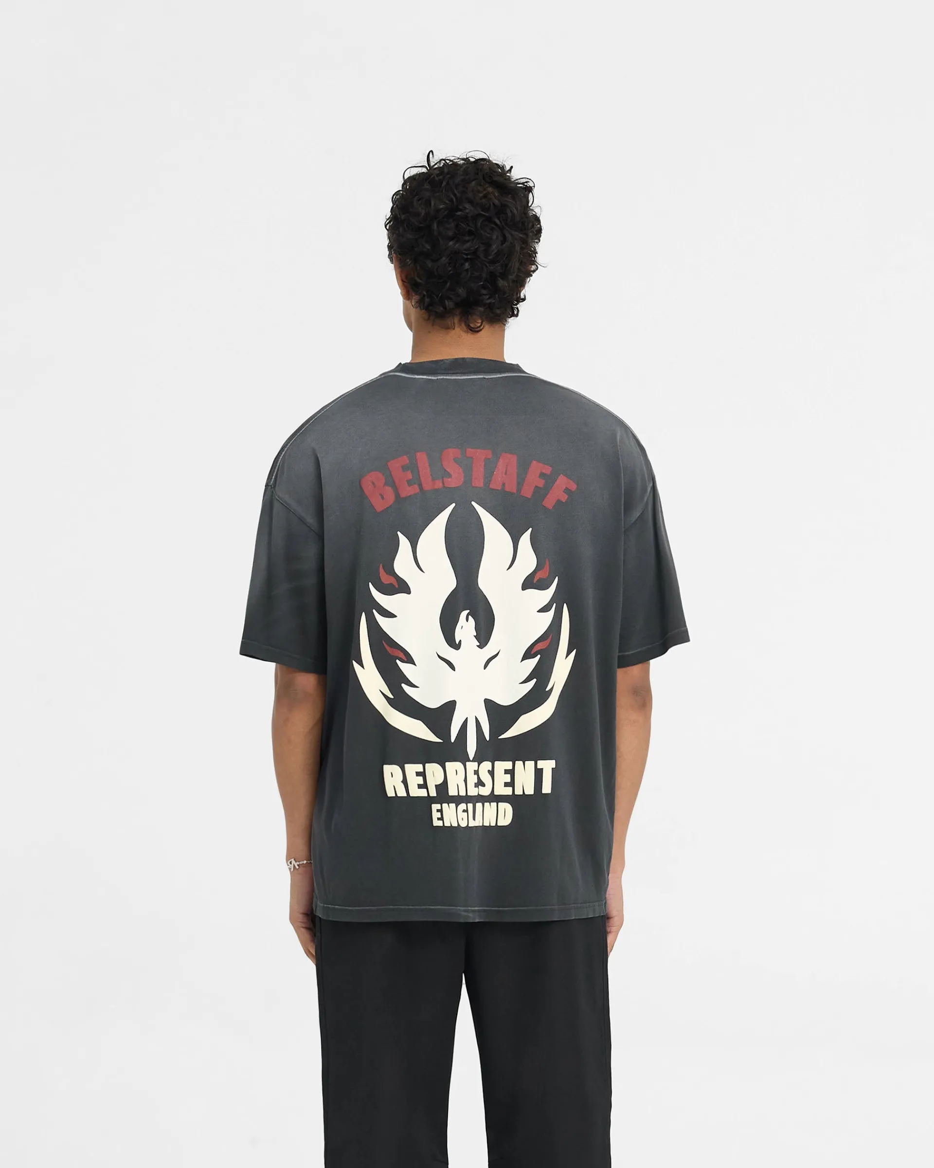 Represent X Belstaff Flame Phoenix T-Shirt -> T-Shirts