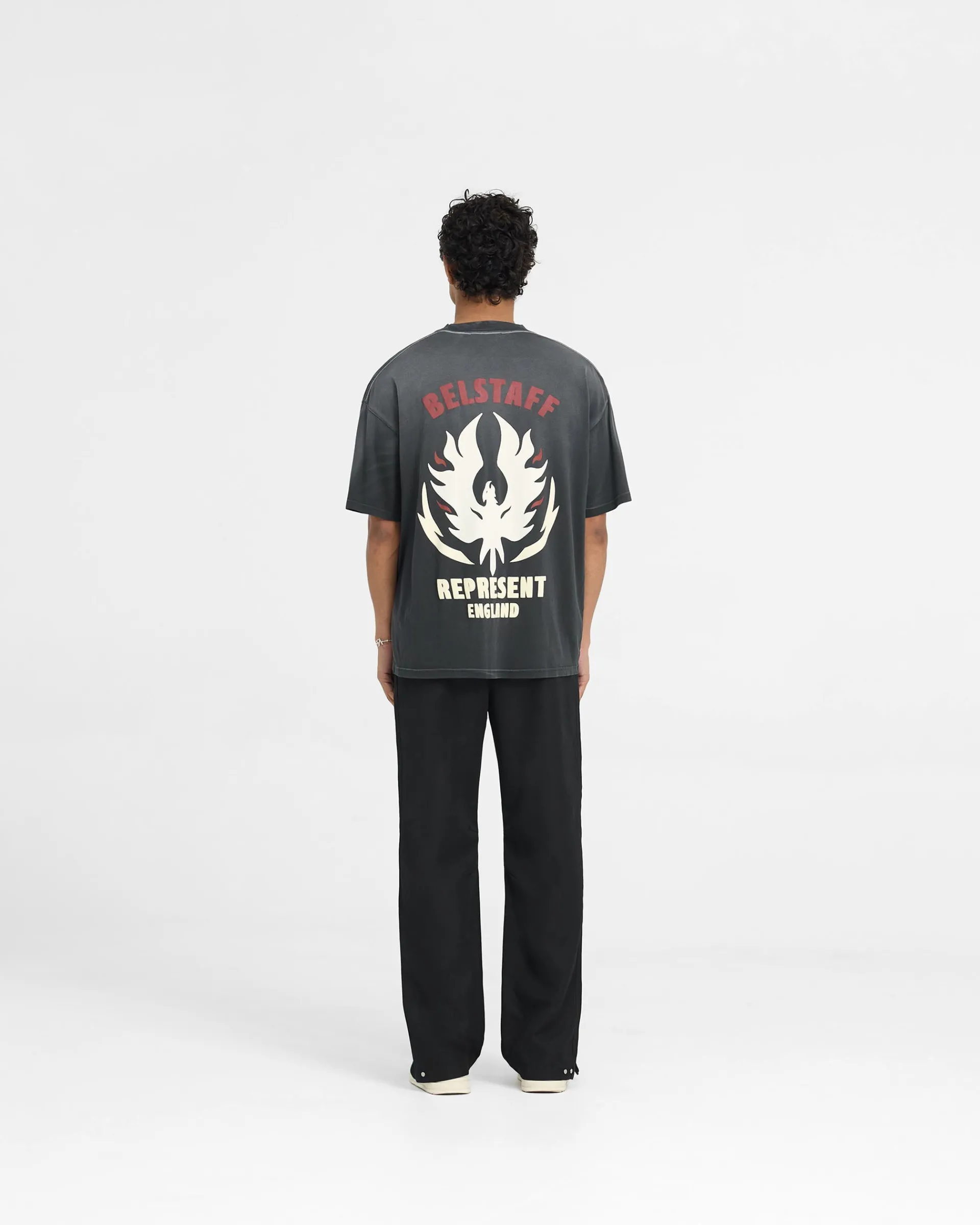 Represent X Belstaff Flame Phoenix T-Shirt -> T-Shirts