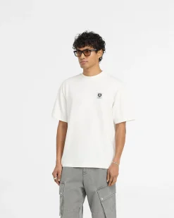 Represent X Belstaff Patch T-Shirt - Flat White> T-Shirts