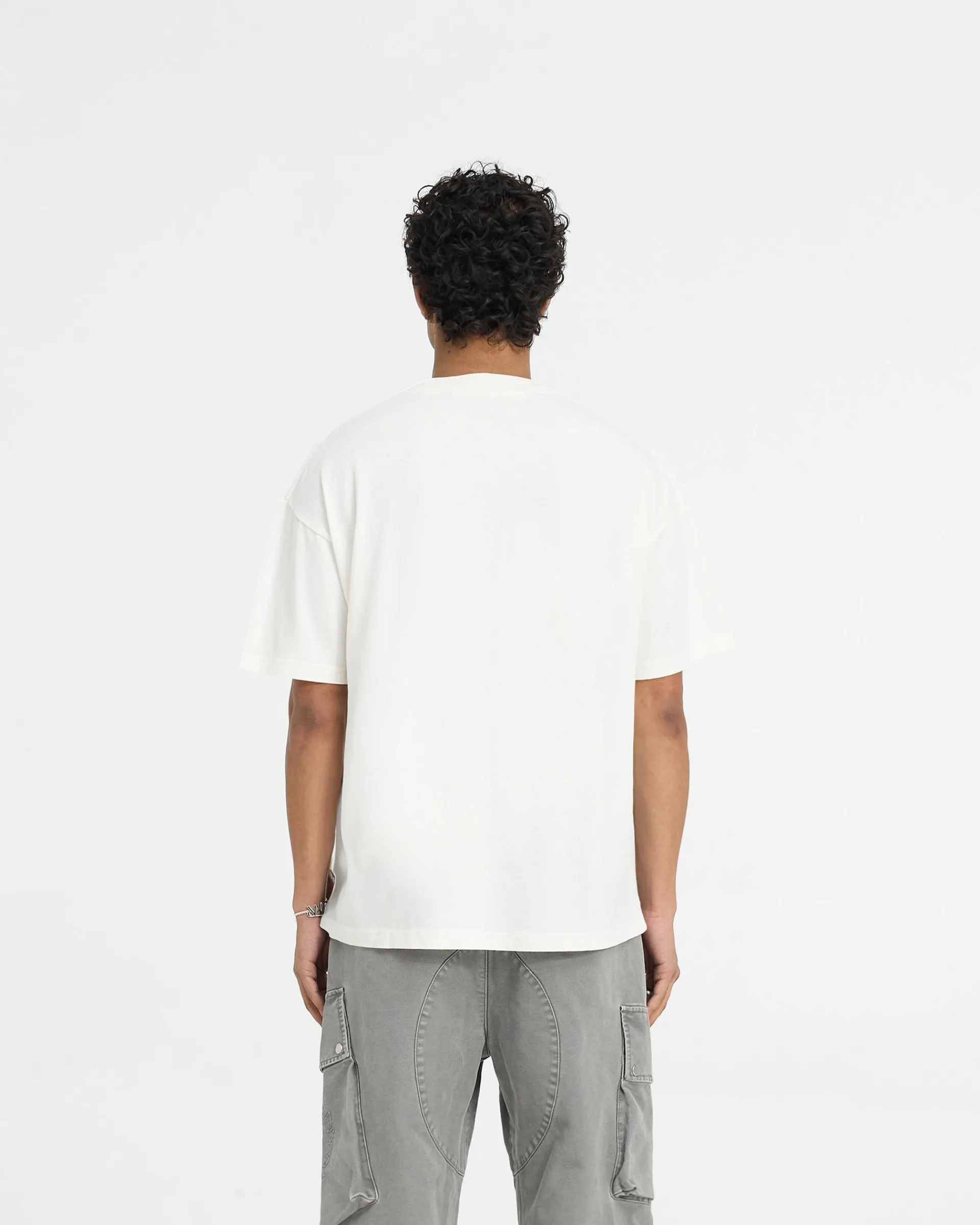 Represent X Belstaff Patch T-Shirt - Flat White> T-Shirts