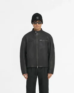 Represent X Belstaff Race Leather Jacket -><noscript><img width=