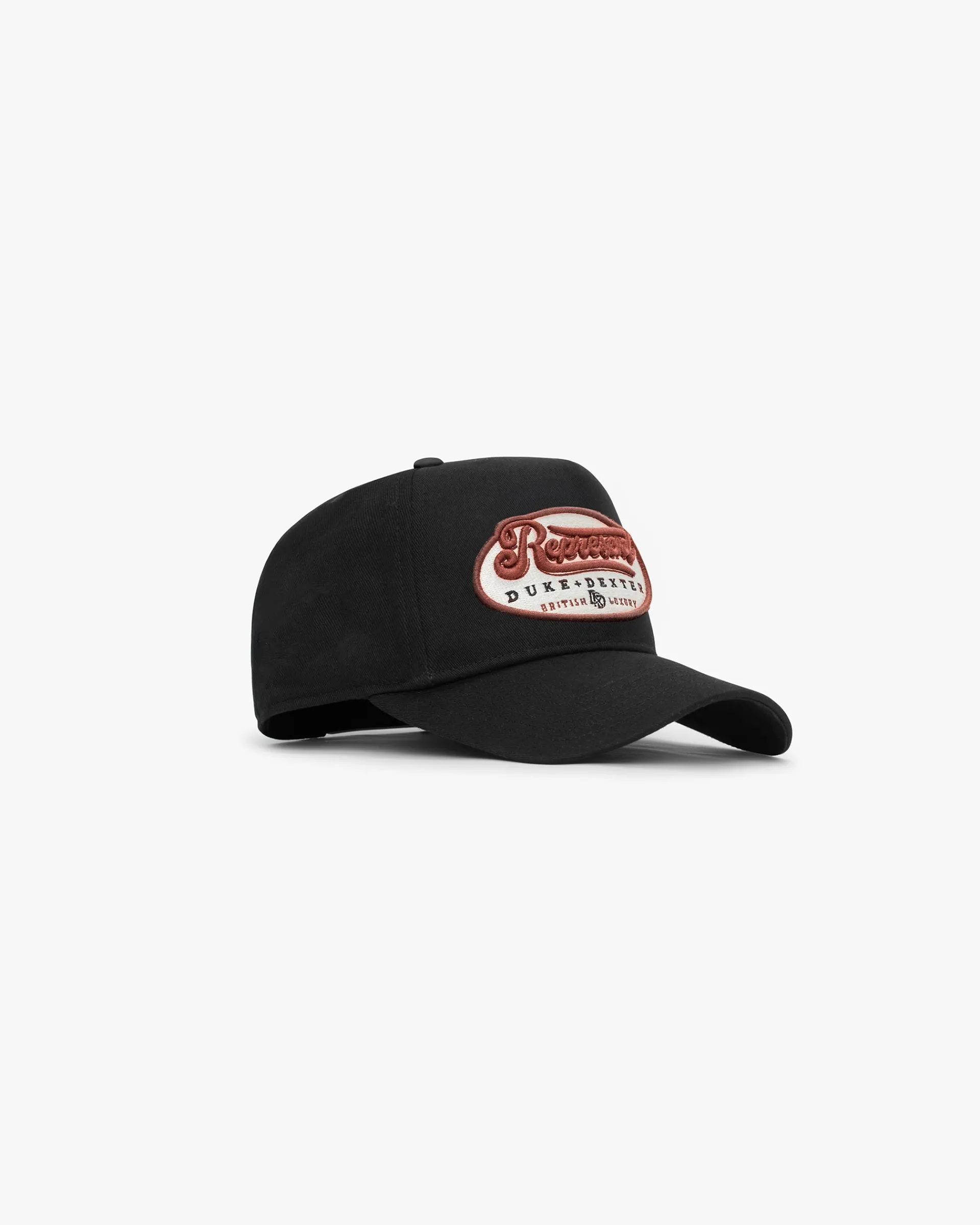 Represent X Duke + Dexter British Luxury Cap - Jet Black> Caps