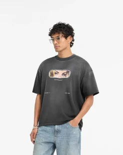 Represent X Duke + Dexter Rearview Mirror T-Shirt - Stained Black> T-Shirts