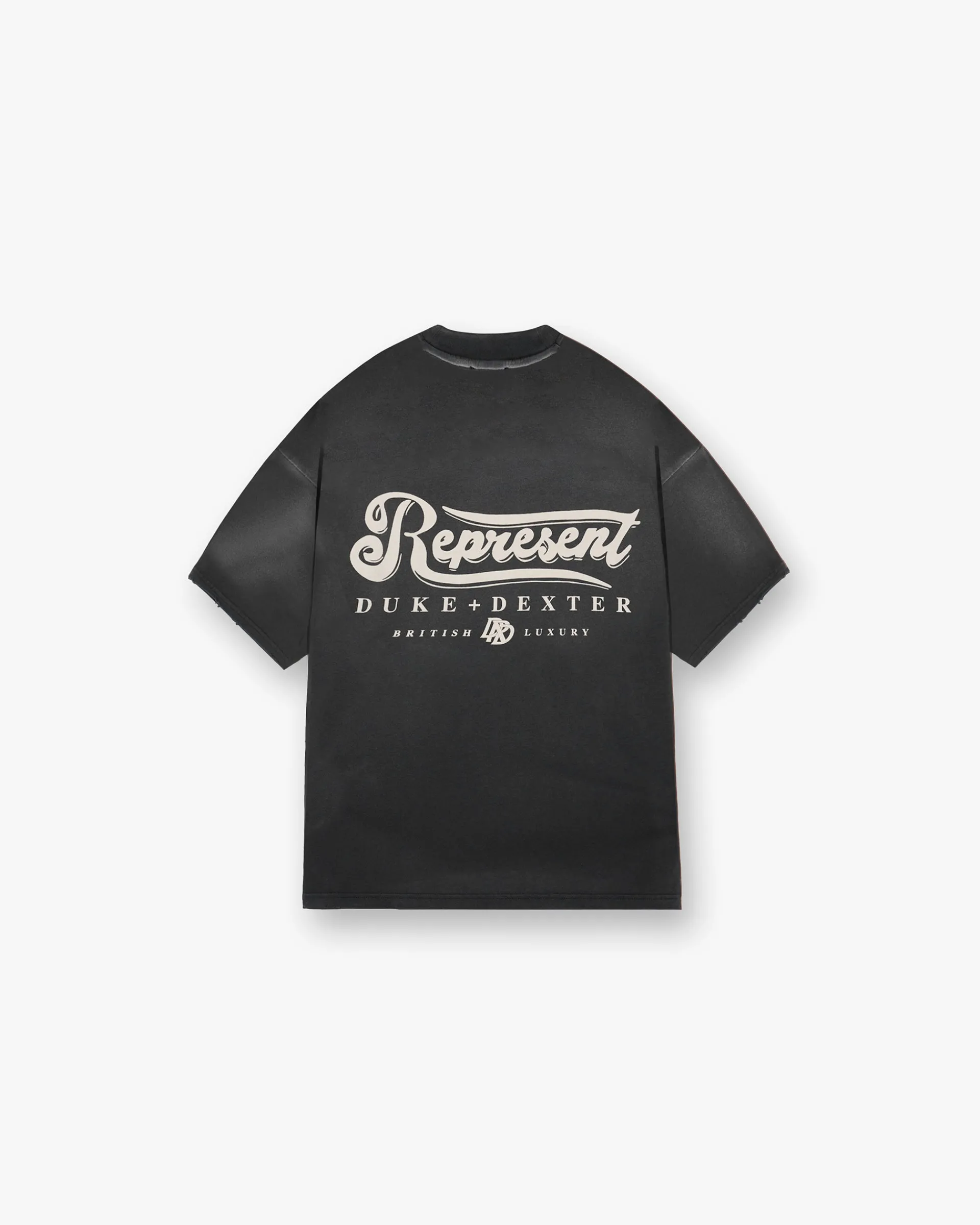 Represent X Duke + Dexter British Luxury T-Shirt - Stained Black> T-Shirts
