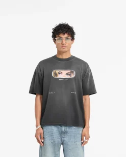 Represent X Duke + Dexter Rearview Mirror T-Shirt - Stained Black><noscript><img width=