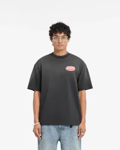 Represent X Duke + Dexter British Luxury T-Shirt - Stained Black><noscript><img width=