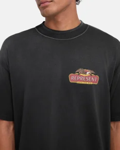 Represent X End Eagles T-Shirt - Stained Black><noscript><img width=