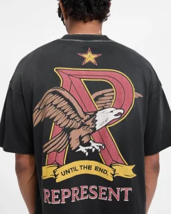 Represent X End Eagles T-Shirt - Stained Black><noscript><img width=