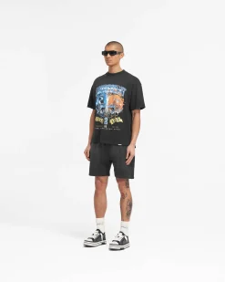 Represent X Feature Sweat Shorts - Stained Black><noscript><img width=