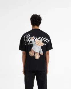 Represent X Harrods Bear Owners Club T-Shirt - Jet Black><noscript><img width=
