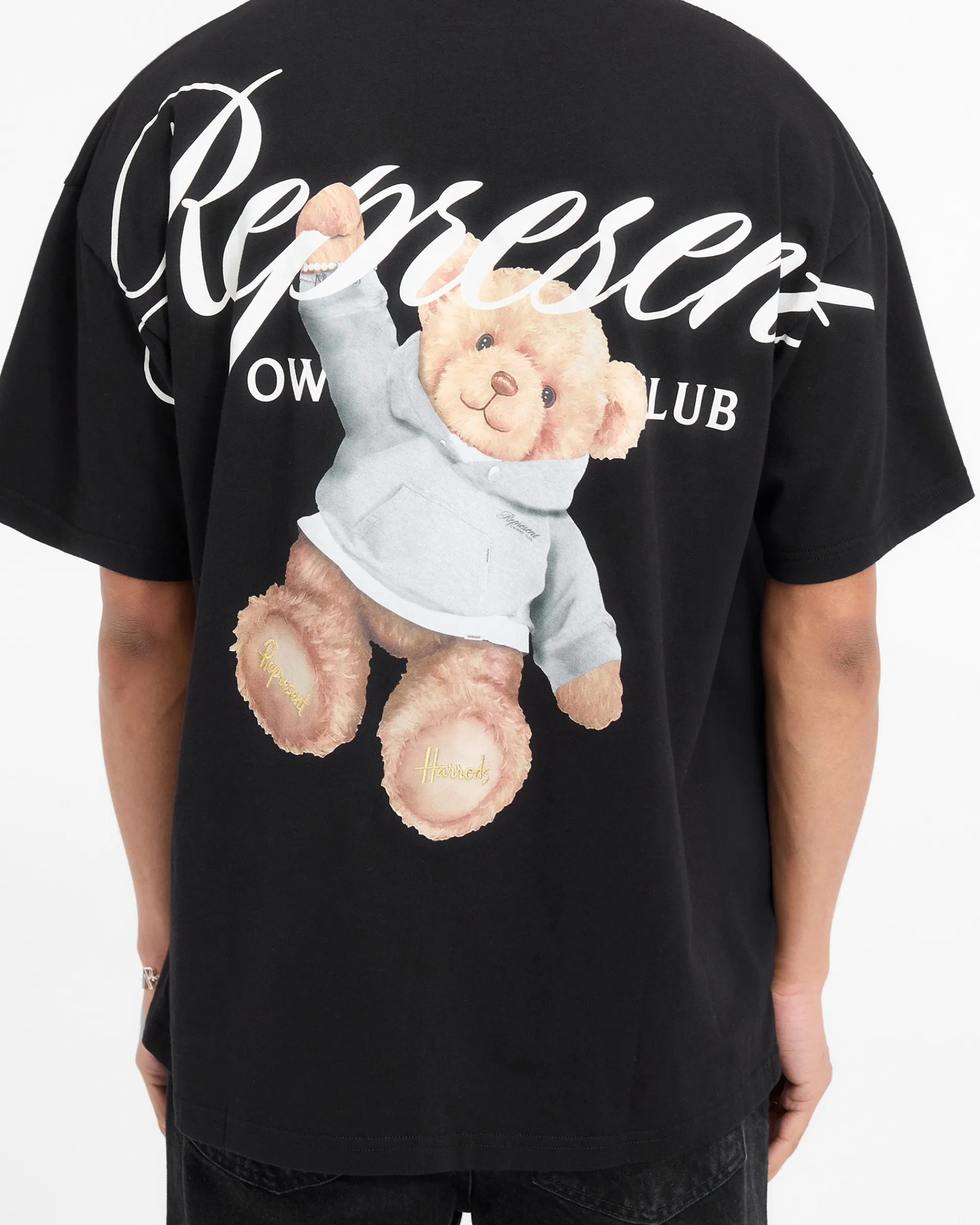 Represent X Harrods Bear Owners Club T-Shirt - Jet Black> T-Shirts