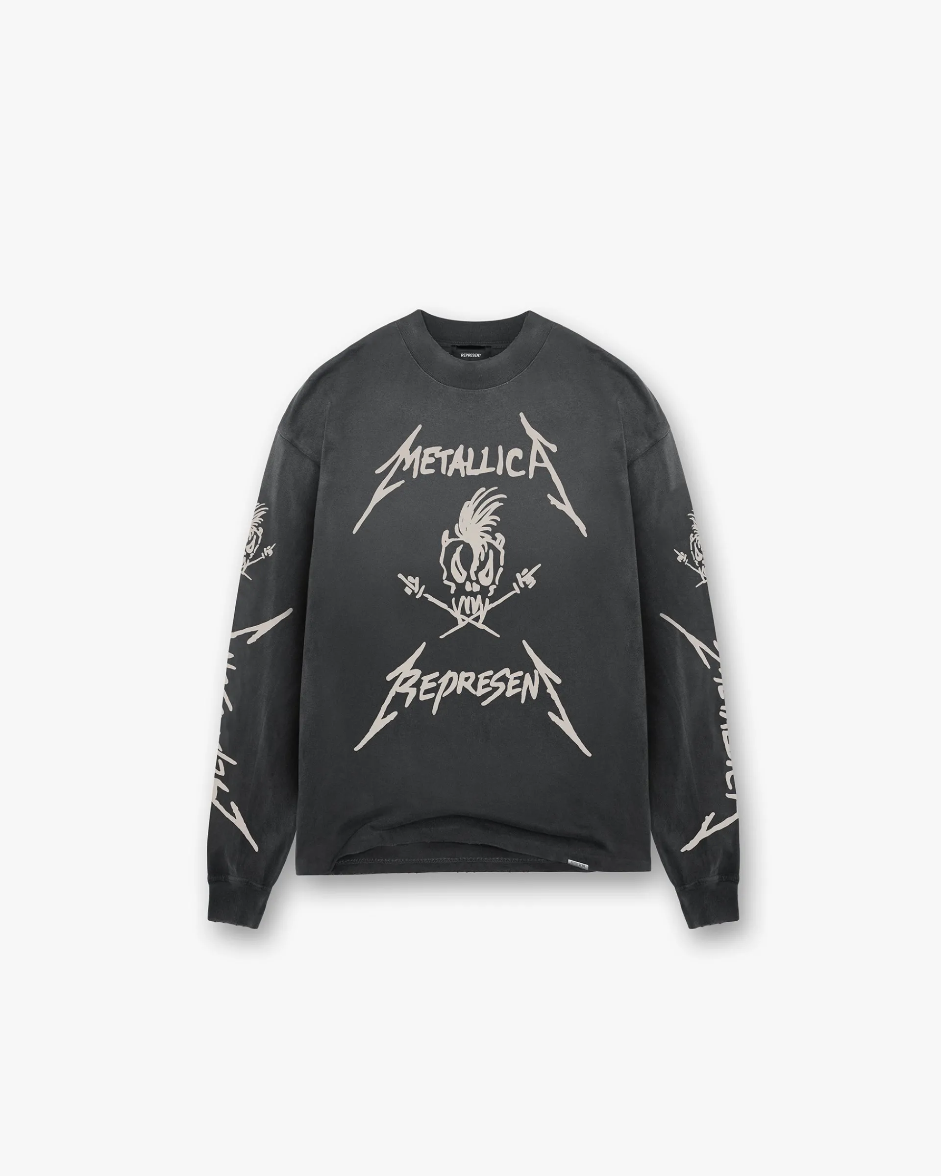 Represent X Metallica Garage Inc Long Sleeve T-Shirt - Stained Black> Represent X Metallica | T-Shirts