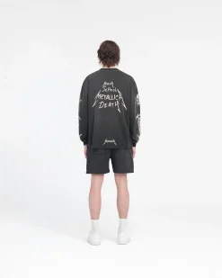 Represent X Metallica Garage Inc Long Sleeve T-Shirt - Stained Black><noscript><img width=