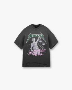 Represent X Metallica Justice T-Shirt - Stained Black> Represent X Metallica | T-Shirts