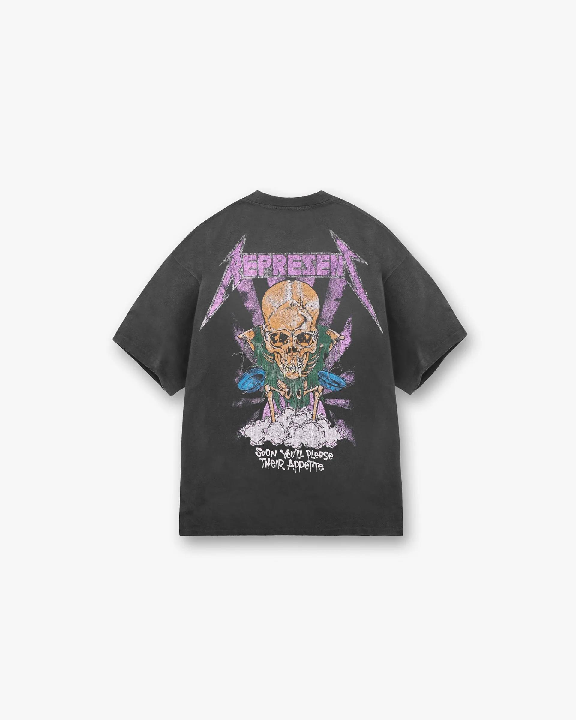 Represent X Metallica Justice T-Shirt - Stained Black> Represent X Metallica | T-Shirts