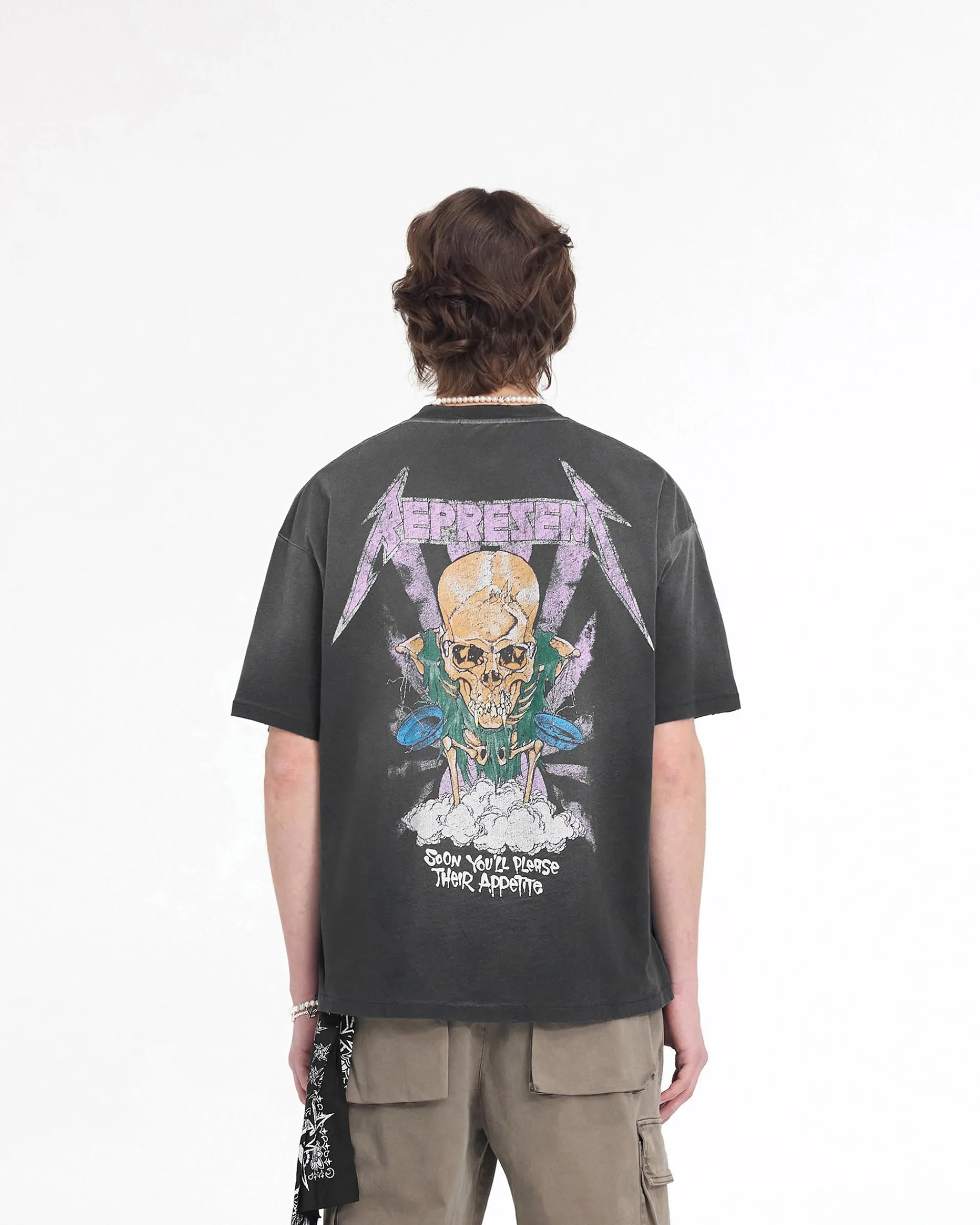 Represent X Metallica Justice T-Shirt - Stained Black> Represent X Metallica | T-Shirts