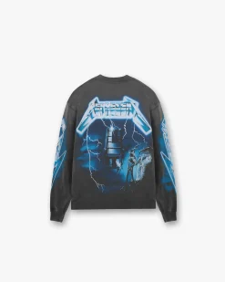 Represent X Metallica Ride The Lightning Long Sleeve T-Shirt - Vintage Grey> Represent X Metallica | T-Shirts